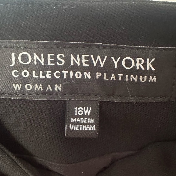 Jones New York Black Long Pencil Chic Sleek Platinum Collection Classic Skirt - Picture 4 of 4